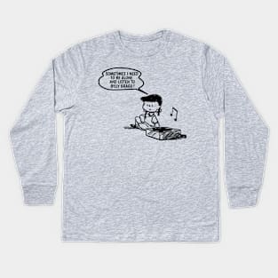 Billy Bragg // Need To Listen Kids Long Sleeve T-Shirt